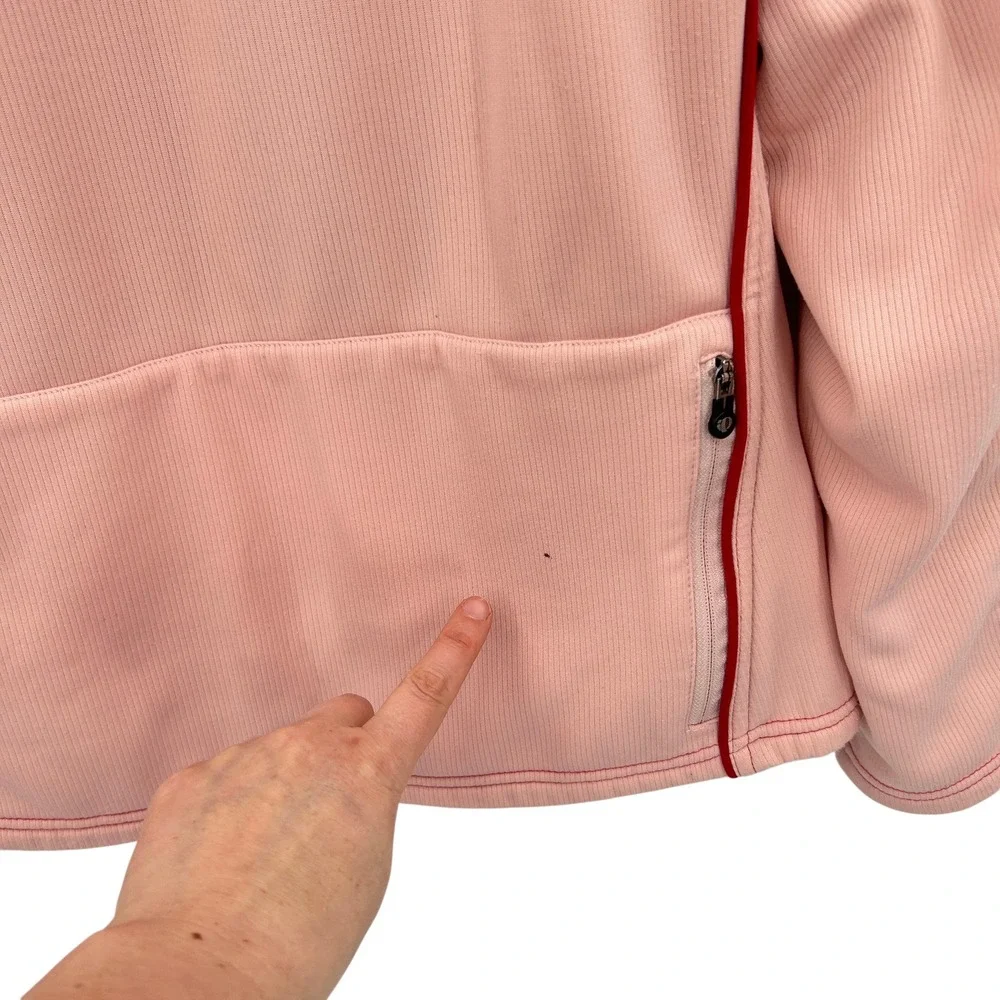 Pearl Izumi Quilted Cycling Jacket XL Black Pink Gorpcore Sporty Bike Wear